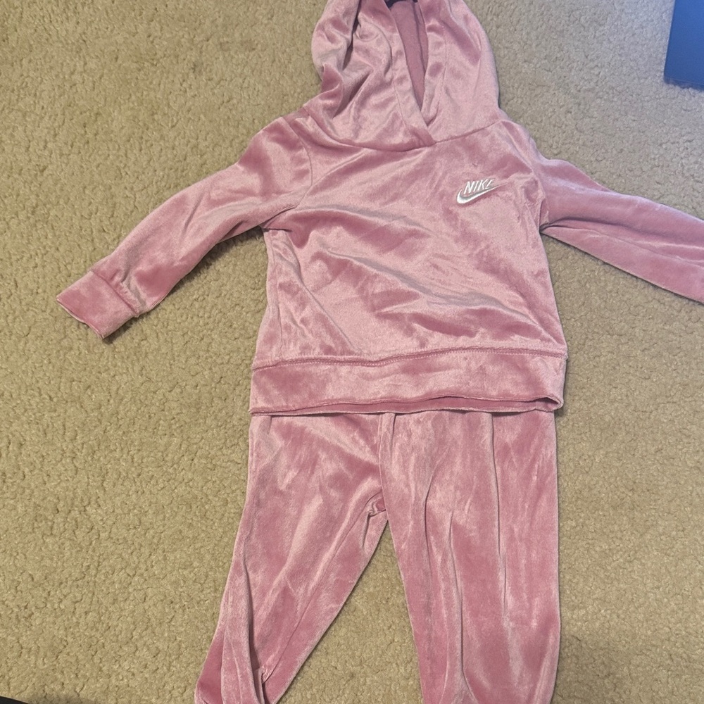 Nike Mauve Velour Tracksuit